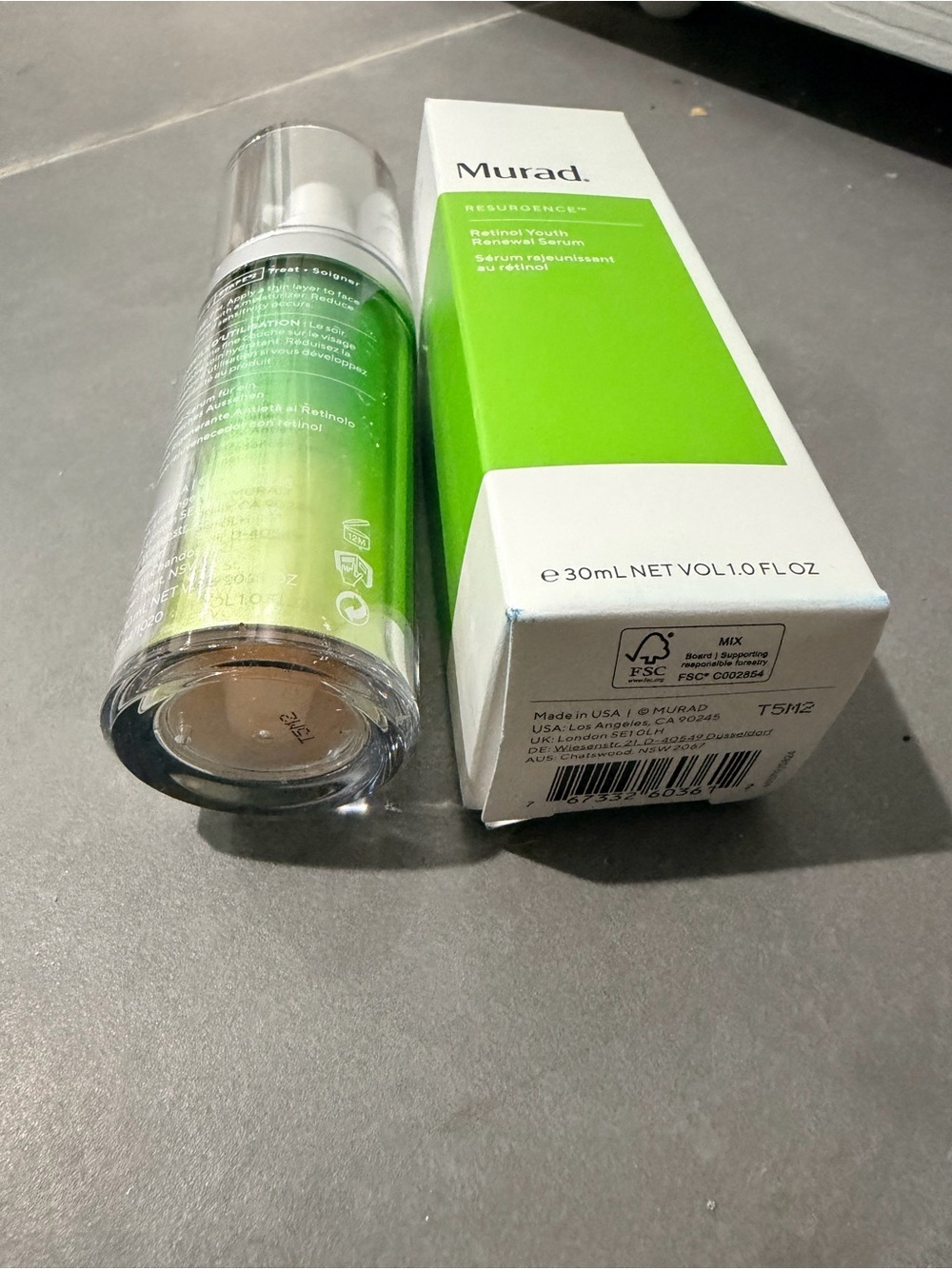 MURAD Resurgence Retinol Youth Renewal Anti Aging Face & Neck Serum NIB NEW - Picture 6 of 6